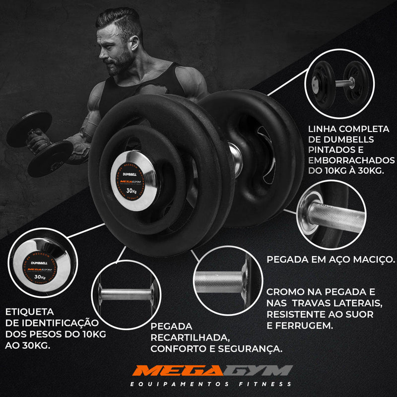 Halter 18kg Dumbbell Pintado