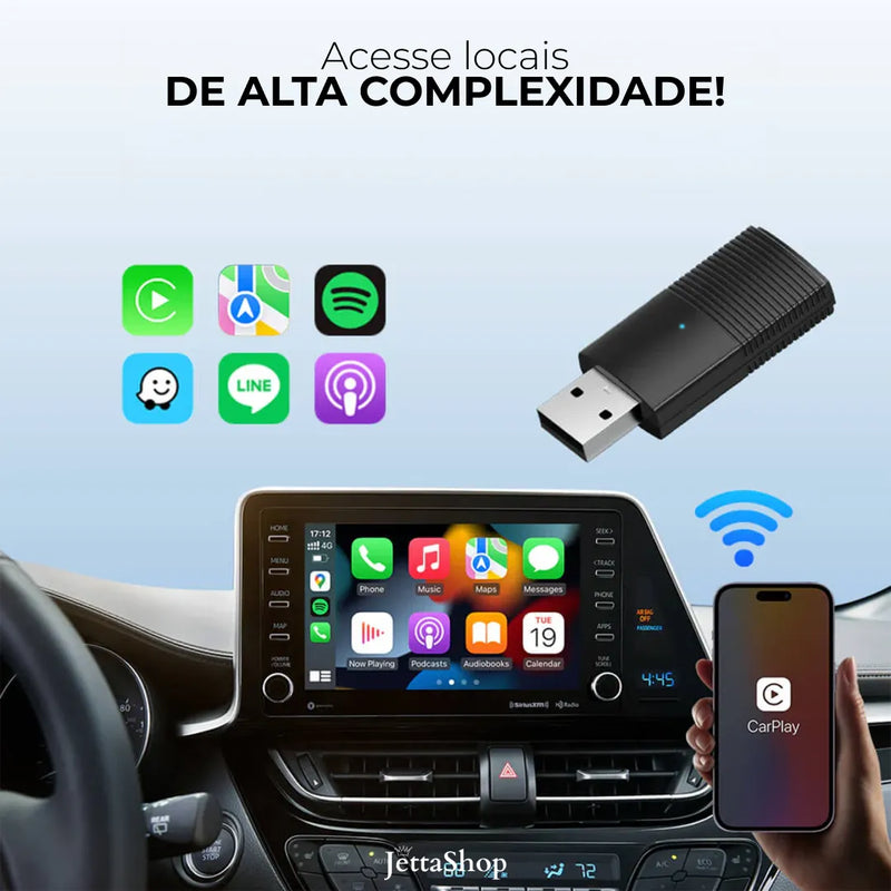 Adaptador Sem fio CarPlay/Android Auto para Multimídia - Drive Mini™ [PROMOÇÃO LIMITADA]