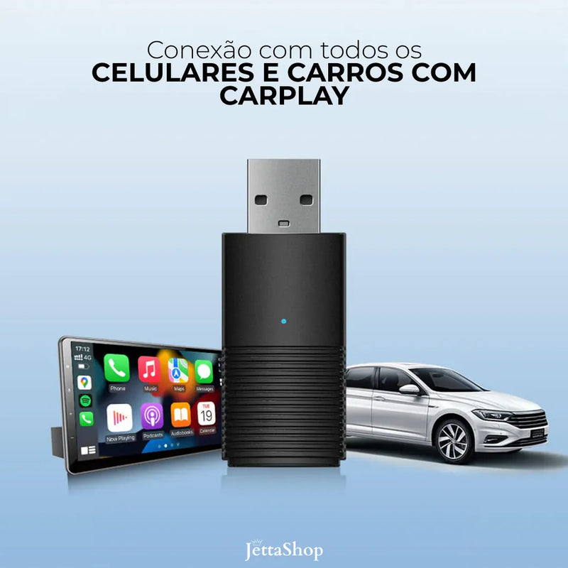 Adaptador Sem fio CarPlay/Android Auto para Multimídia - Drive Mini™ [PROMOÇÃO LIMITADA]